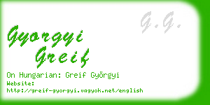gyorgyi greif business card